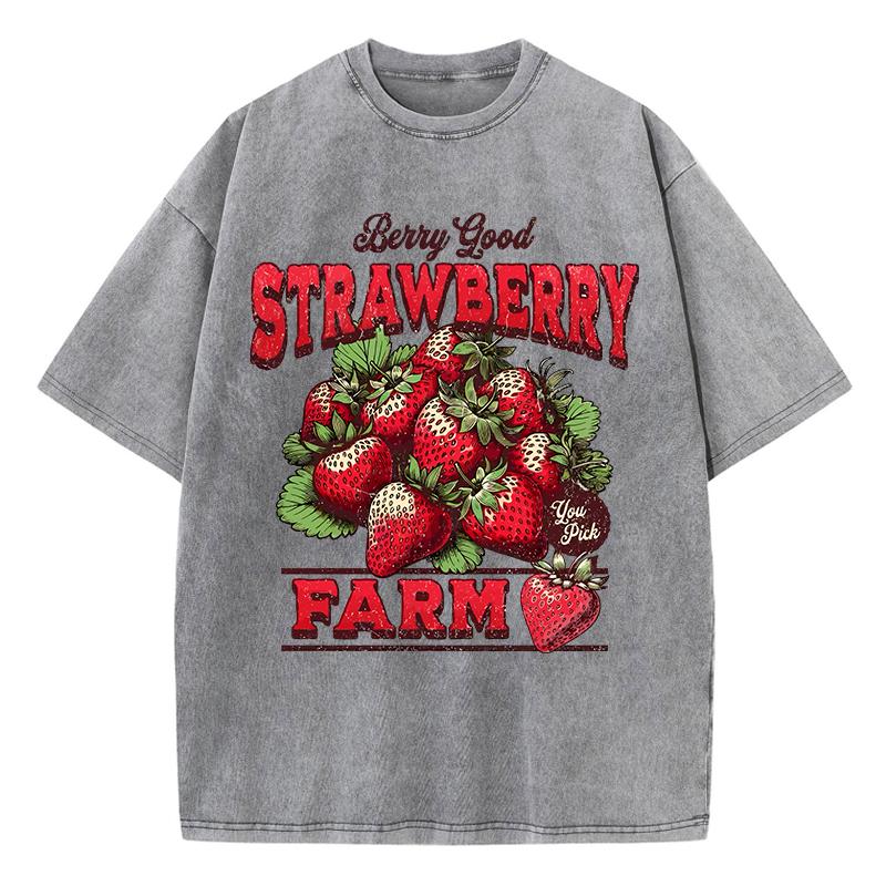 Cotton Womans Acid Wash T-Shirts Strawberry Farm Retro Prints Tees Comfortable Crewneck Oversized Tops Fashion Clothes 3XL
Cotton Womans Acid Wash T-Shirts Strawberry Farm Retro Prints Tees Comfortable Crewneck Oversized Tops Fashion Clothes 3XL