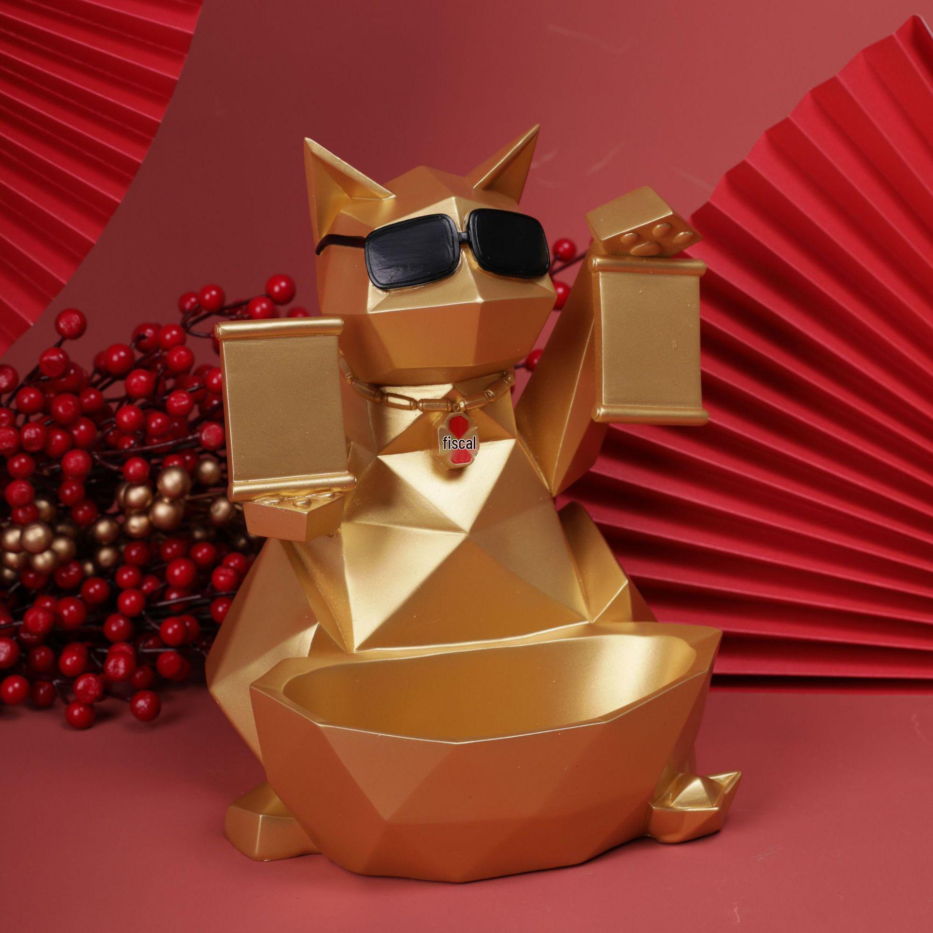 Lucky Cat Resin Ornament: Cute Desktop Storage & QR Code Display Handicraft Gift золотой
Lucky Cat Resin Ornament: Cute Desktop Storage & QR Code Display Handicraft Gift золотой
