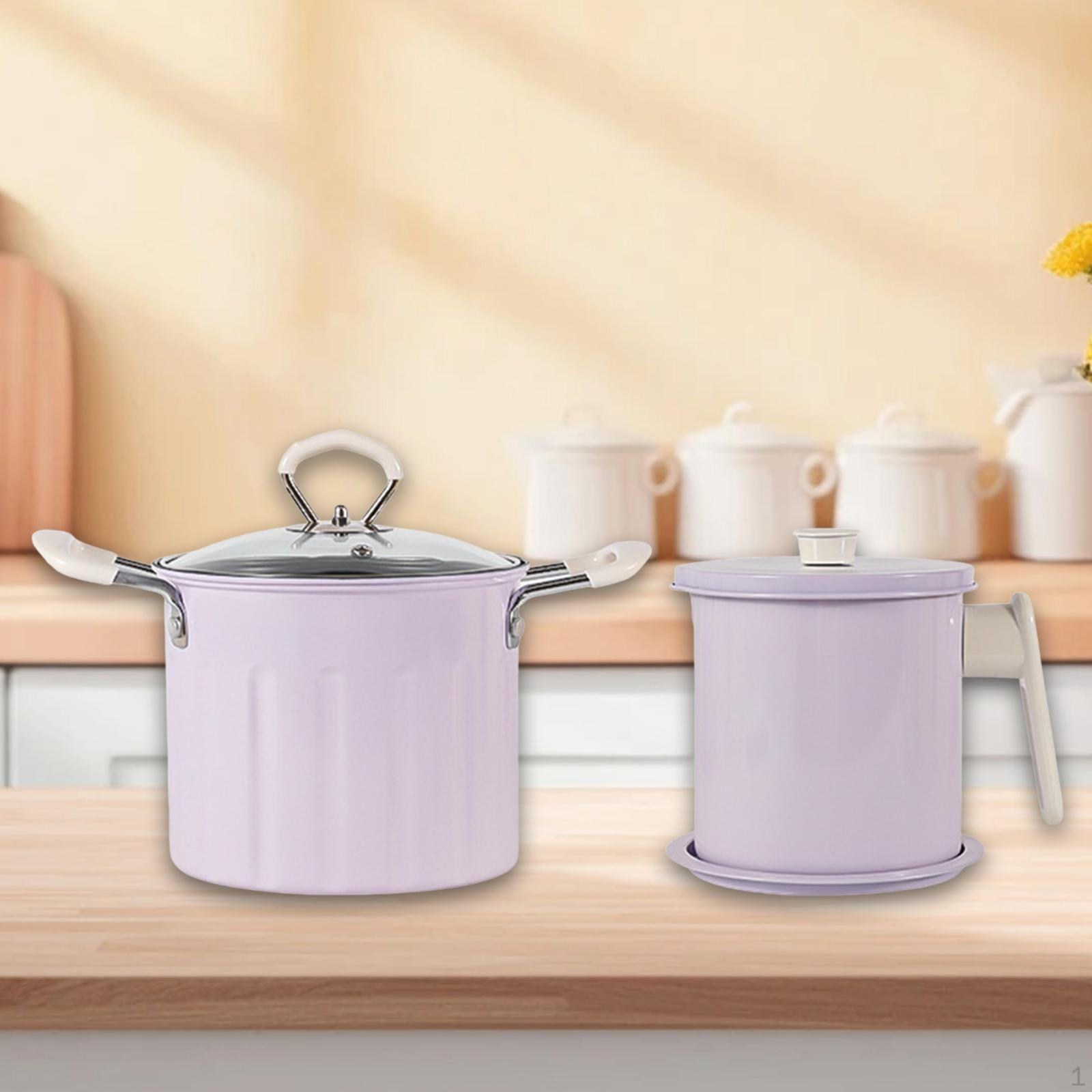 Фритюрница емкостью 3 л, подогреватель молока, стеклянная крышка для чипсов и жареной курицы Purple