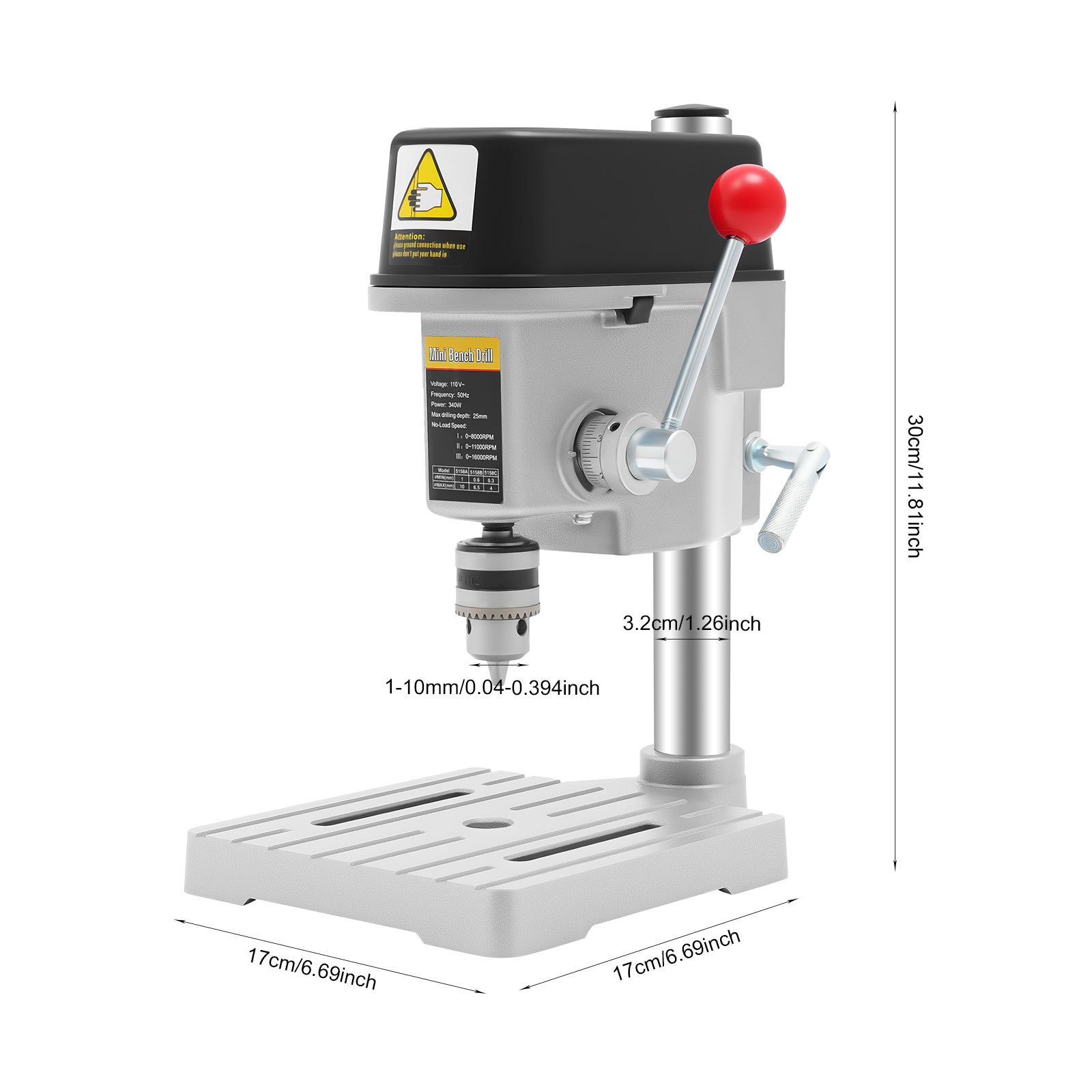 340W Mini Bench Drill Press, 50Hz Corded Mini Table Drill, Portable Bench Machine, For Teaching Experiments, Diy Crafts срібний
340W Mini Bench Drill Press, 50Hz Corded Mini Table Drill, Portable Bench Machine, For Teaching Experiments, Diy Crafts срібний