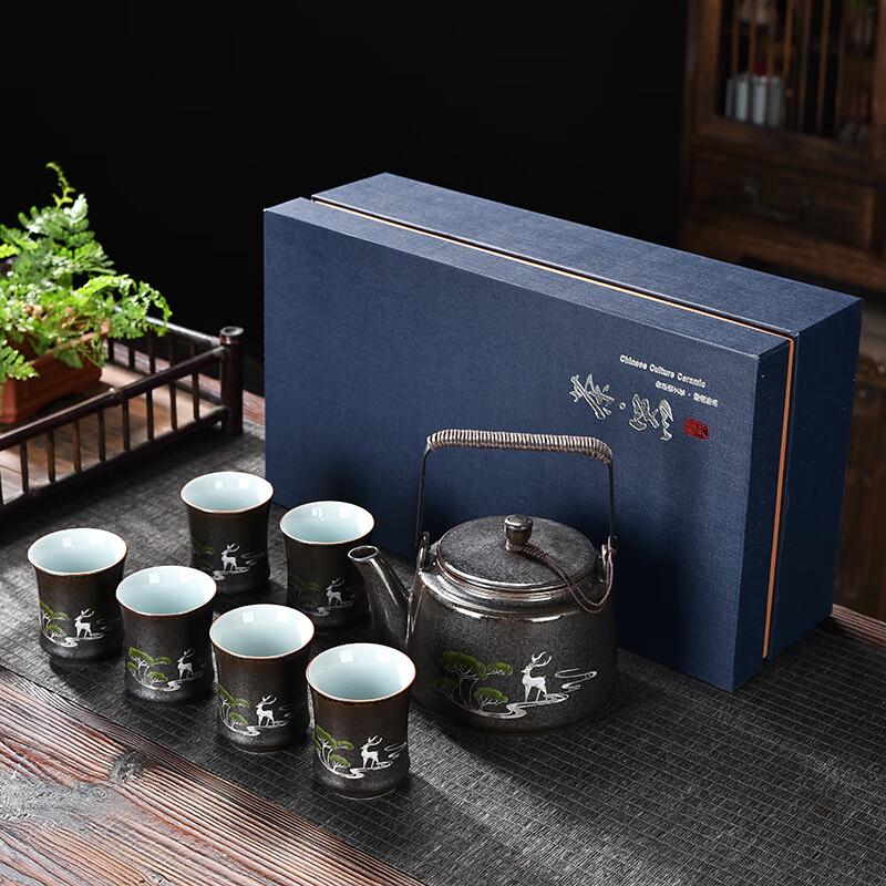 Silver Spot Antique Style Lifting Beam Teapot Set
Silver Spot Antique Style Lifting Beam Teapot Set