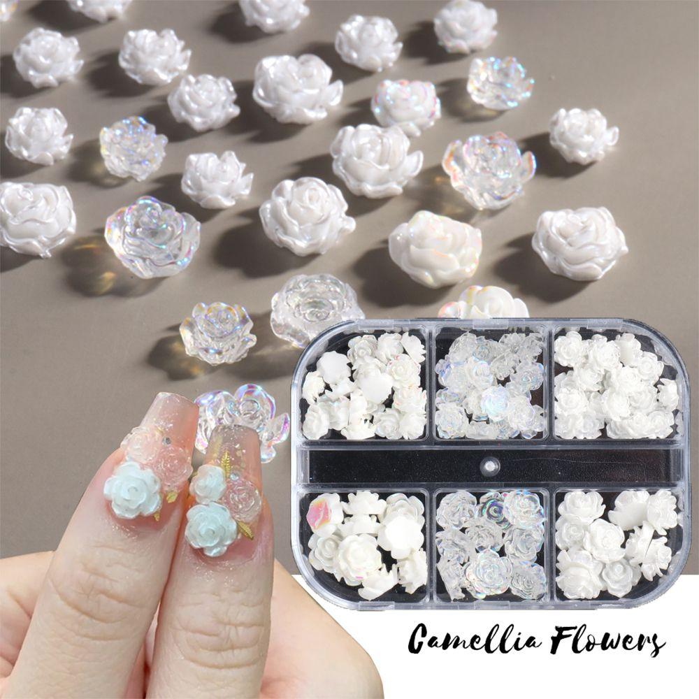 Charms Elegant Nail Art Decor Acrylic Resin 3D White Nail Rhinestones Camellia Aurora
Charms Elegant Nail Art Decor Acrylic Resin 3D White Nail Rhinestones Camellia Aurora