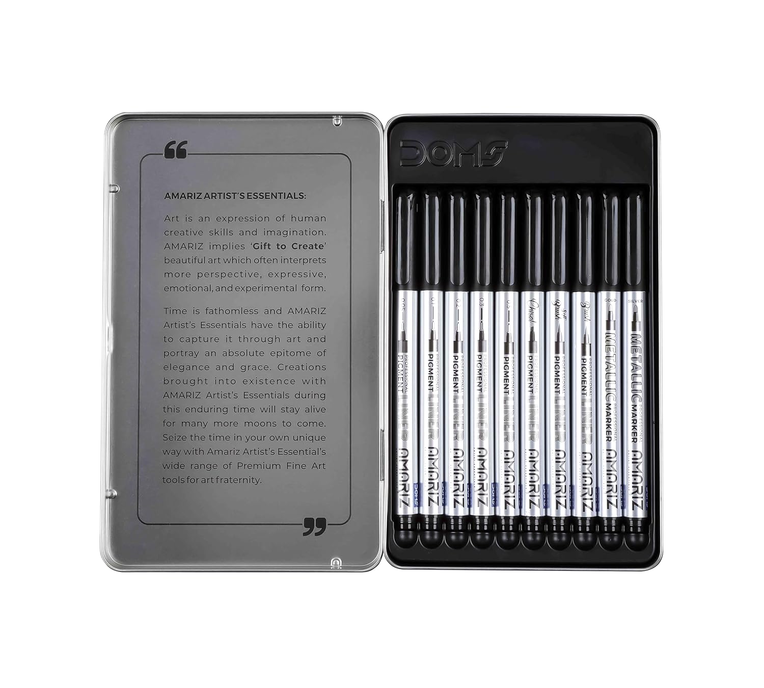 AMARIZ Doms Pigment Fine Point Liner Marker Set 10 Black Precision Drawing Pens For Art Office Home School Sketch Use
AMARIZ Doms Pigment Fine Point Liner Marker Set 10 Black Precision Drawing Pens For Art Office Home School Sketch Use