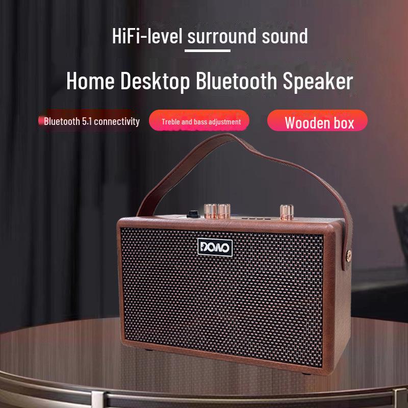 Портативный Bluetooth-динамик в стиле ретро: Сабвуфер из дерева и кожи для использования дома и на улице Speaker + Charging Cable
Портативный Bluetooth-динамик в стиле ретро: Сабвуфер из дерева и кожи для использования дома и на улице Speaker + Charging Cable