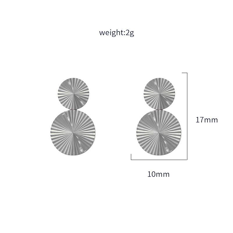 Niche Titanium Steel Earrings, High-End Round Fan Pattern Pleated Pendant, Exaggerated Jewelry Jewelry Women
Niche Titanium Steel Earrings, High-End Round Fan Pattern Pleated Pendant, Exaggerated Jewelry Jewelry Women