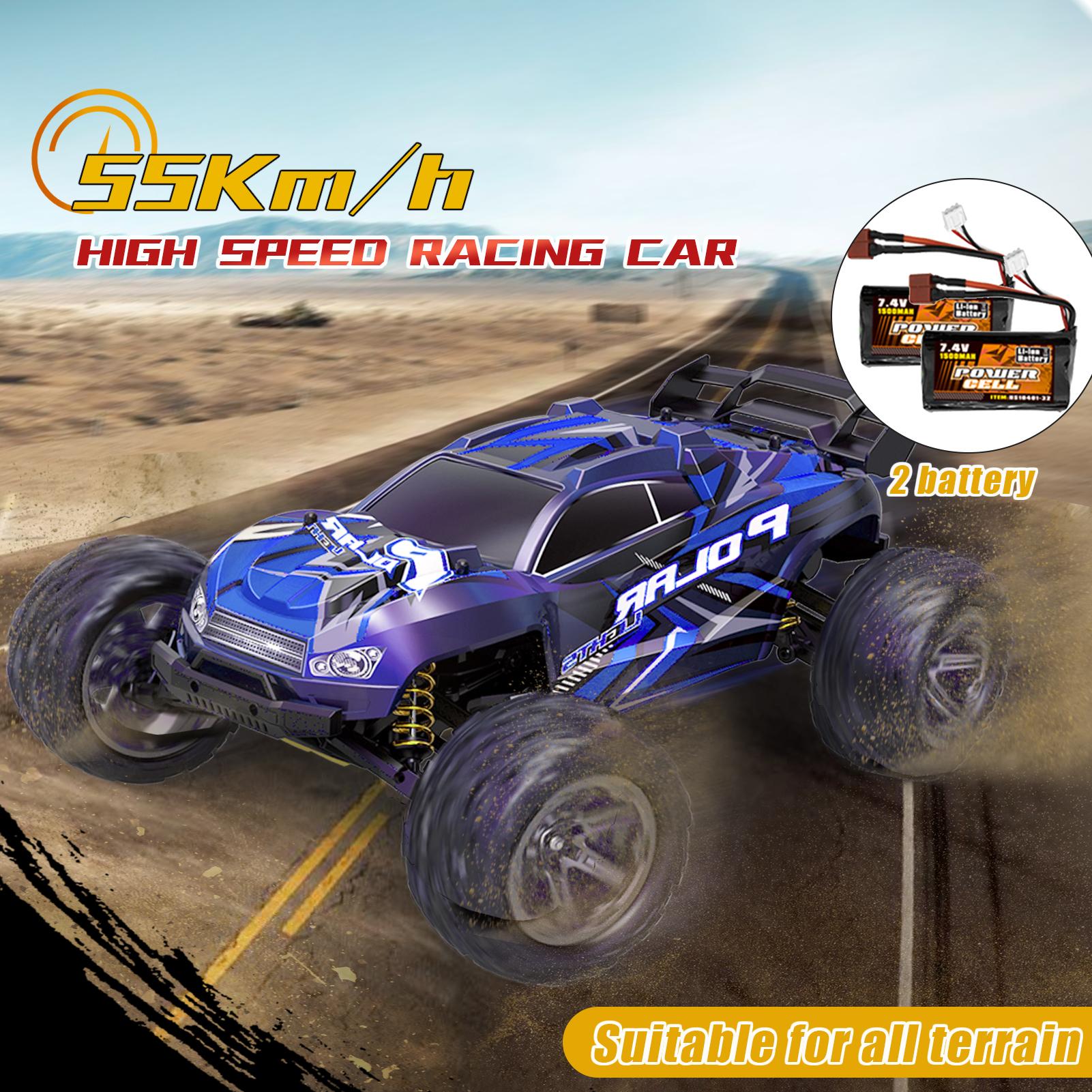 HS10412 RC Автомобиль высокоскоростной 1/8 2,4 ГГц Гоночный автомобиль 55 км / ч 2WD Внедорожник с 2 батареями
HS10412 RC Автомобиль высокоскоростной 1/8 2,4 ГГц Гоночный автомобиль 55 км / ч 2WD Внедорожник с 2 батареями