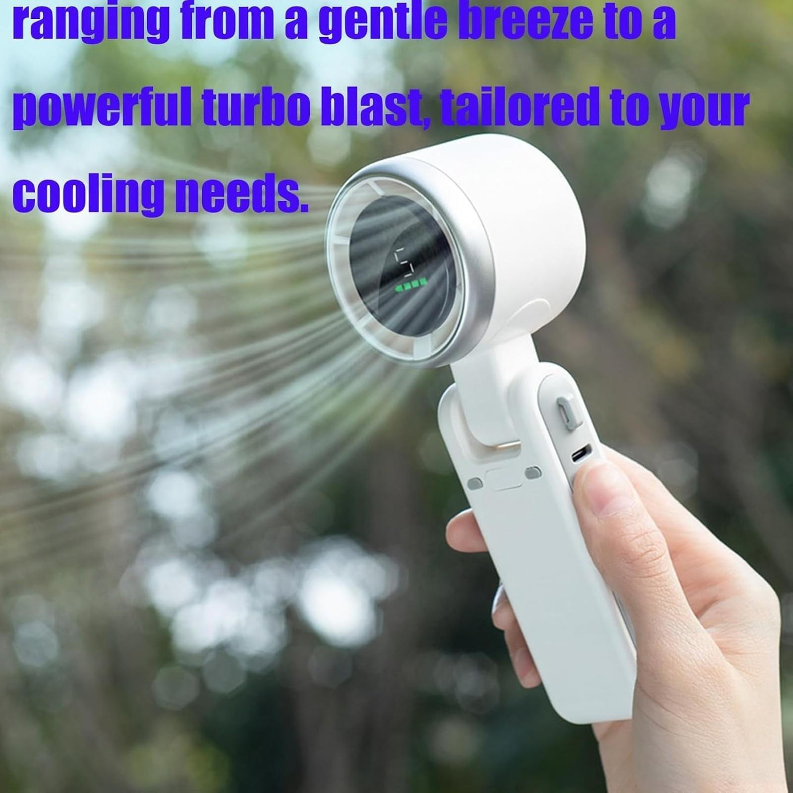 Portable Foldable Handheld Turbine Fan 180° Adjustable USB Rechargeable Handheld Small Fan 5 Wind Speed Ultra-Long Battery Life One Size чорний
Portable Foldable Handheld Turbine Fan 180° Adjustable USB Rechargeable Handheld Small Fan 5 Wind Speed Ultra-Long Battery Life One Size чорний