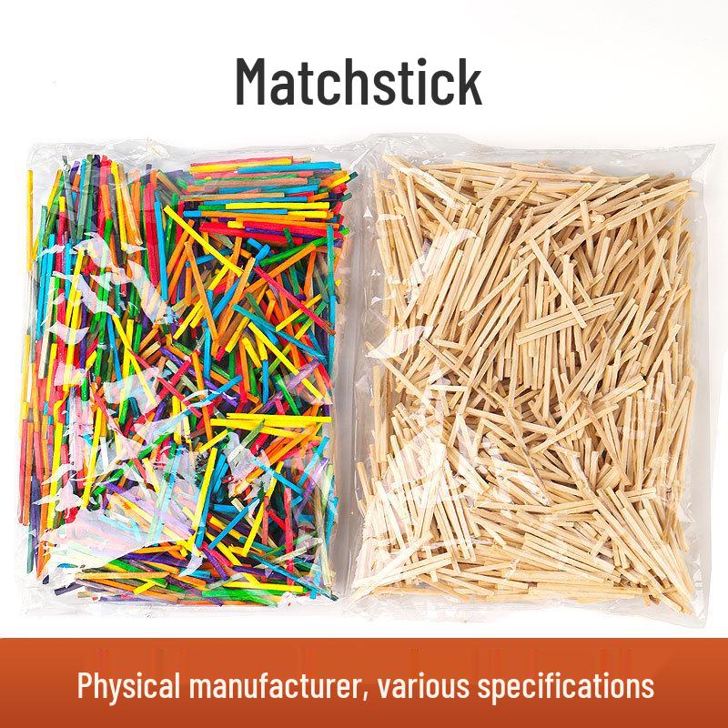 Handmade Colored Matchsticks - Creative DIY Wooden Sticks for Kindergarten Crafts, Approx. 1000 Pieces
Handmade Colored Matchsticks - Creative DIY Wooden Sticks for Kindergarten Crafts, Approx. 1000 Pieces