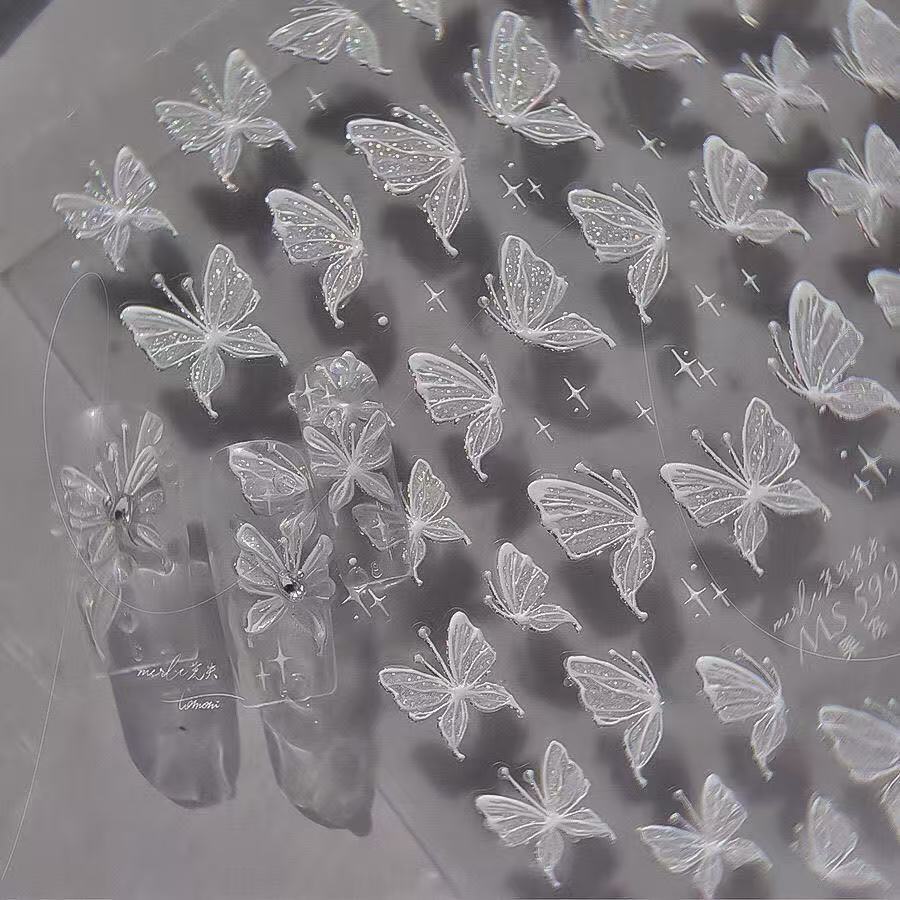 Shell Light Fairy Clear Butterfly Nail Art Sticker Huge Butterfly New Aurora Pure Desire Butterfly Nail Sticker White
Shell Light Fairy Clear Butterfly Nail Art Sticker Huge Butterfly New Aurora Pure Desire Butterfly Nail Sticker White