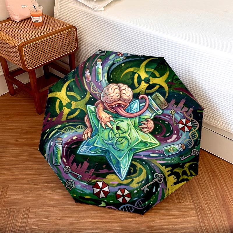1PC Automatic Folding Umbrella Resident Evil Pattern 8 Ribs Portable Foldable Travel Umbrella Christmas Birthday Gift разноцветный
1PC Automatic Folding Umbrella Resident Evil Pattern 8 Ribs Portable Foldable Travel Umbrella Christmas Birthday Gift разноцветный