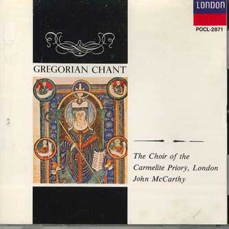 CD MACCARTHY, JOHN - Gregorian Chant The Choir Of The Ca POCL2871 POLYDOR Japan Classical Used
CD MACCARTHY, JOHN - Gregorian Chant The Choir Of The Ca POCL2871 POLYDOR Japan Classical Used