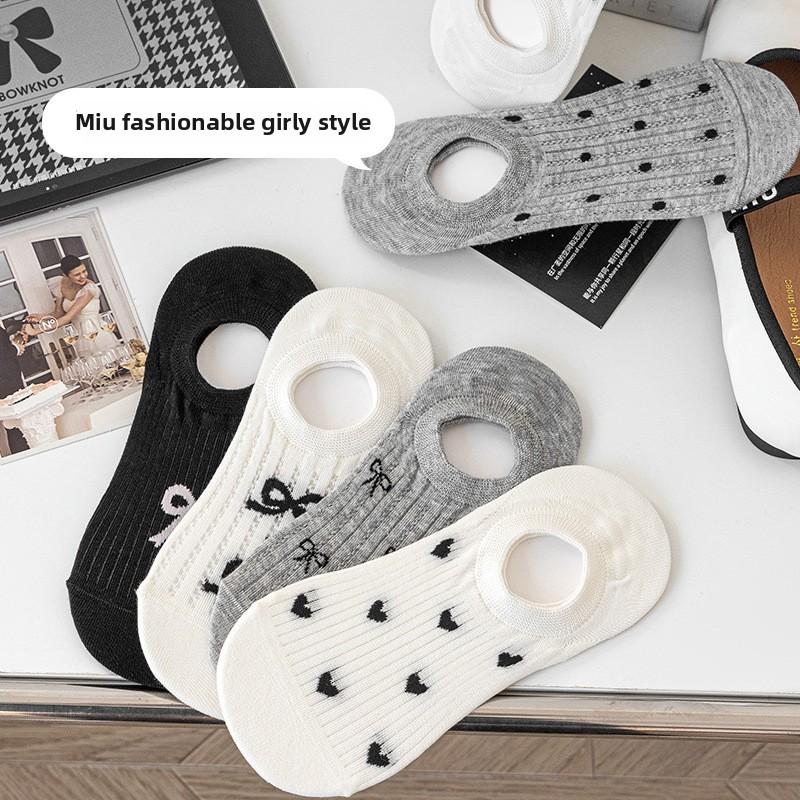 5 Pairs of Female Spring and Summer Thin Mesh Bow Breathable Shallow Mouth with Cute Invisible Socks 5 Pairs сірий
5 Pairs of Female Spring and Summer Thin Mesh Bow Breathable Shallow Mouth with Cute Invisible Socks 5 Pairs сірий