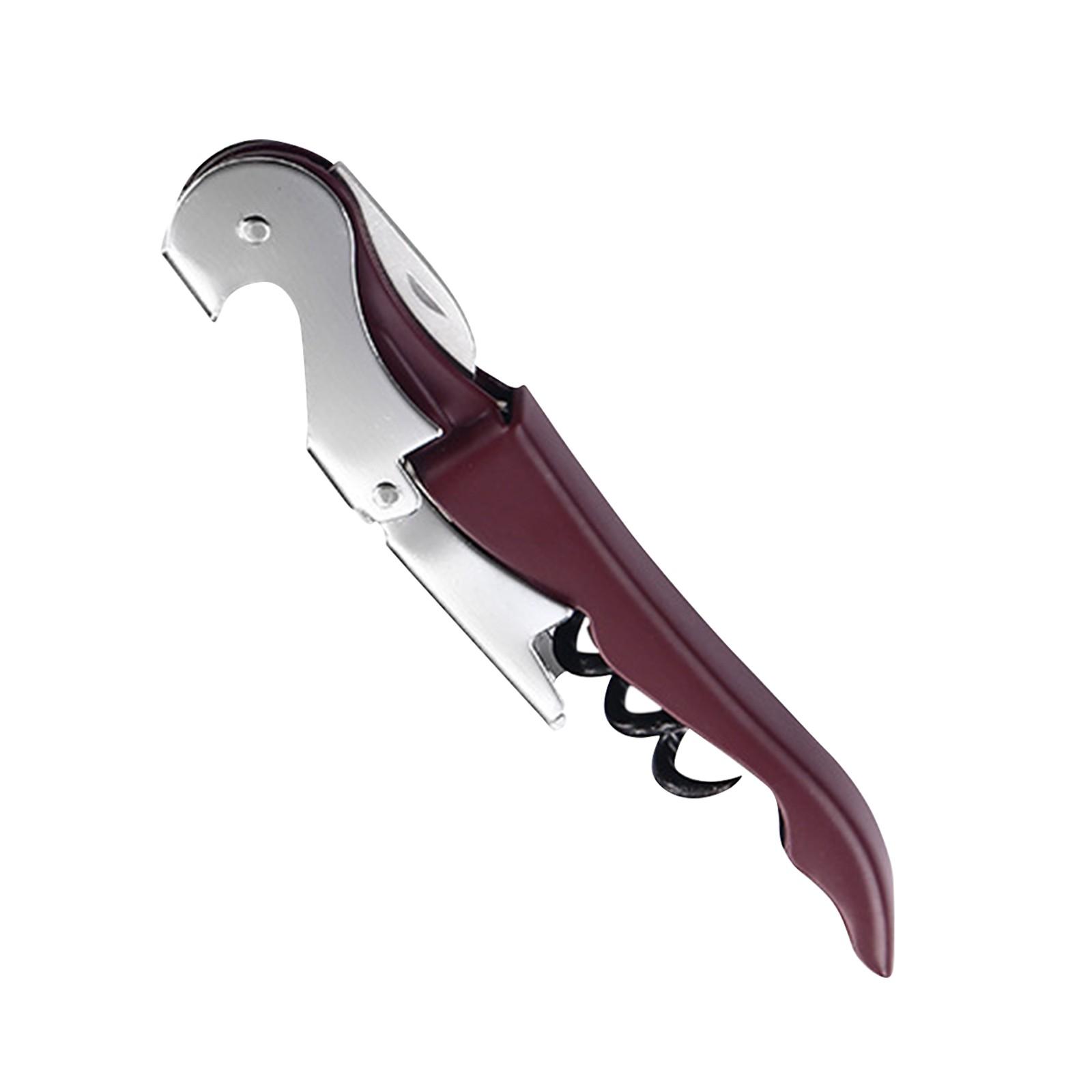 Multifunctional Portable Bottle Opener Stainless Steel Corkscrew Wine Beer Opener with Double Hinged Fulcrum Design
Multifunctional Portable Bottle Opener Stainless Steel Corkscrew Wine Beer Opener with Double Hinged Fulcrum Design