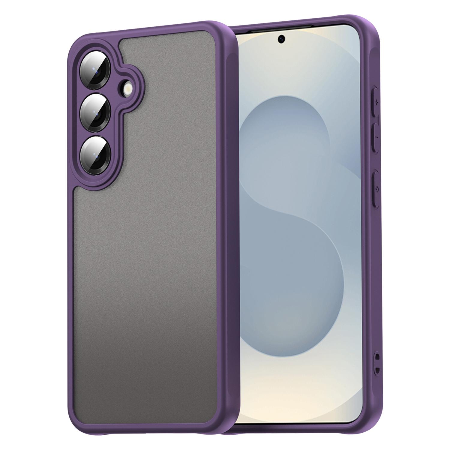 For Samsung Galaxy S25/S24 Phone Case Drop Proof Airbags Frosted Translucent PC+TPU Back Cover Purple
For Samsung Galaxy S25/S24 Phone Case Drop Proof Airbags Frosted Translucent PC+TPU Back Cover Purple