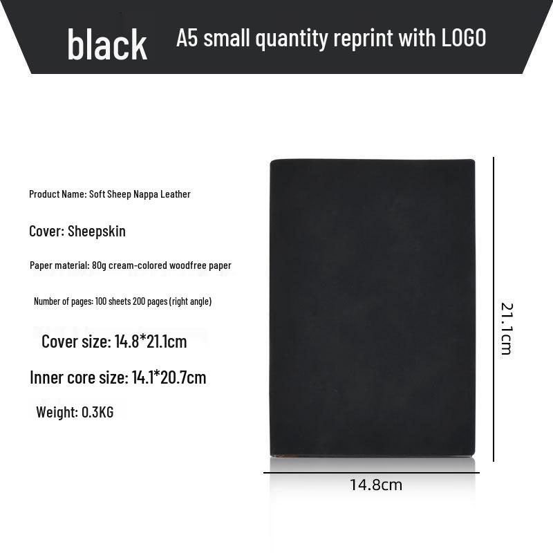 A5/B5 Sheepskin Leather Notebook with Custom Logo for Business Meetings - Personalizable Name Printing Available A6
A5/B5 Sheepskin Leather Notebook with Custom Logo for Business Meetings - Personalizable Name Printing Available A6