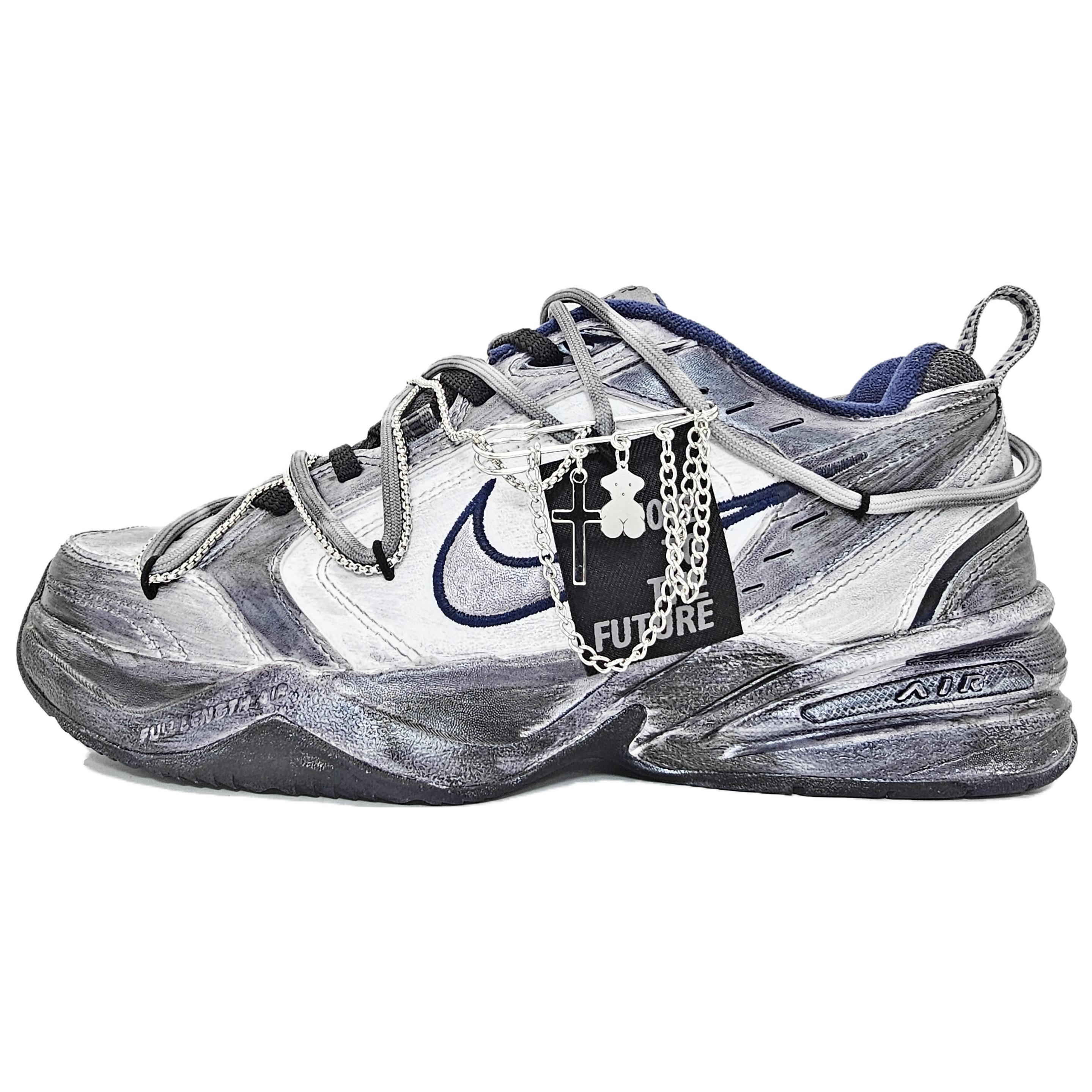 Nike Air Monarch 4 Hacker, Plated Liquid Titanium Silver Cushioning Slip Resistant Abrasion Resistant Height Increasing 415445-102(team66-) 40.5
Nike Air Monarch 4 Hacker, Plated Liquid Titanium Silver Cushioning Slip Resistant Abrasion Resistant Height Increasing 415445-102(team66-) 40.5