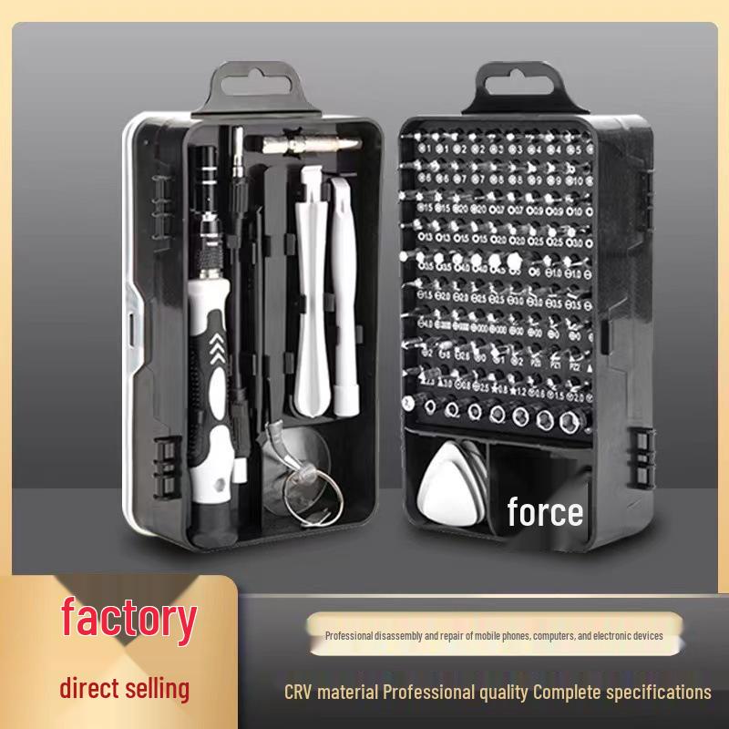 115-in-1 Precision Screwdriver Set for Mobile Phone & Household Use
115-in-1 Precision Screwdriver Set for Mobile Phone & Household Use