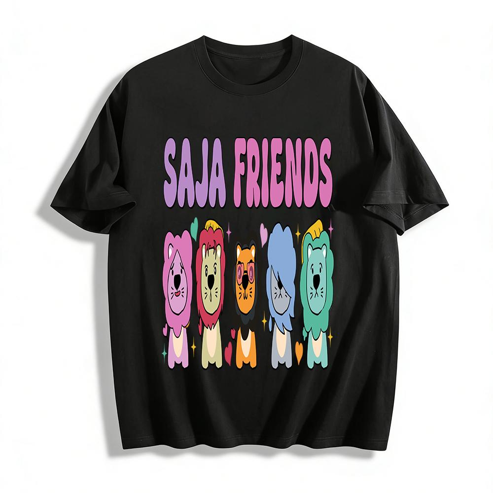 SAJA FRIENDS Cute Colorful Lions Print T-Shirt Kids Boys Girls Casual Cartoon Crewneck Top Pure cotton T-shirt XXS
SAJA FRIENDS Cute Colorful Lions Print T-Shirt Kids Boys Girls Casual Cartoon Crewneck Top Pure cotton T-shirt XXS