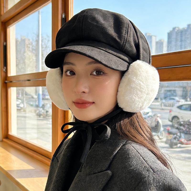 Octagonal hat autumn and winter thickened ear protectors plush earmuffs hat newsboy hat fashionable and simple cap M(56-58cm)
Octagonal hat autumn and winter thickened ear protectors plush earmuffs hat newsboy hat fashionable and simple cap M(56-58cm)