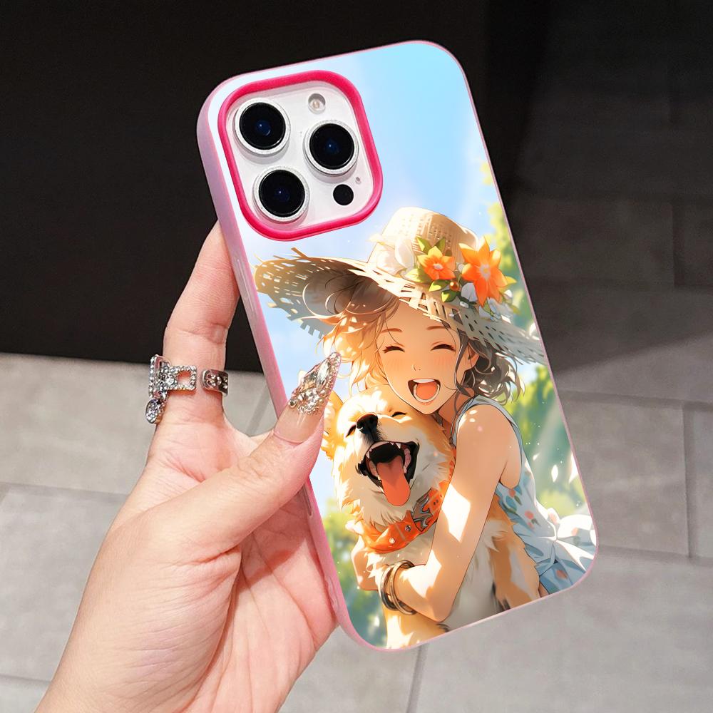Girl Dog Puppy Jelly Double layer Rose Red Mobile Phone Case for iPhone 17 16 15 14 13 12 11 Air Pro Max Plus Protective iPhone 12
Girl Dog Puppy Jelly Double layer Rose Red Mobile Phone Case for iPhone 17 16 15 14 13 12 11 Air Pro Max Plus Protective iPhone 12