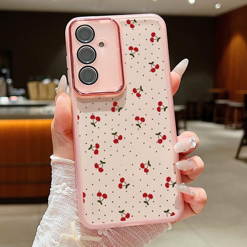 Cherry Print Soft Silicone Clear Case For Samsung S25 Ultra S24 FE S23 Plus A36 A56 A16 A55 A15 A26 Lens Film Protection Shockproof Slim Phone Cover Samsung S25 чорний/червоний
Cherry Print Soft Silicone Clear Case For Samsung S25 Ultra S24 FE S23 Plus A36 A56 A16 A55 A15 A26 Lens Film Protection Shockproof Slim Phone Cover Samsung S25 чорний/червоний