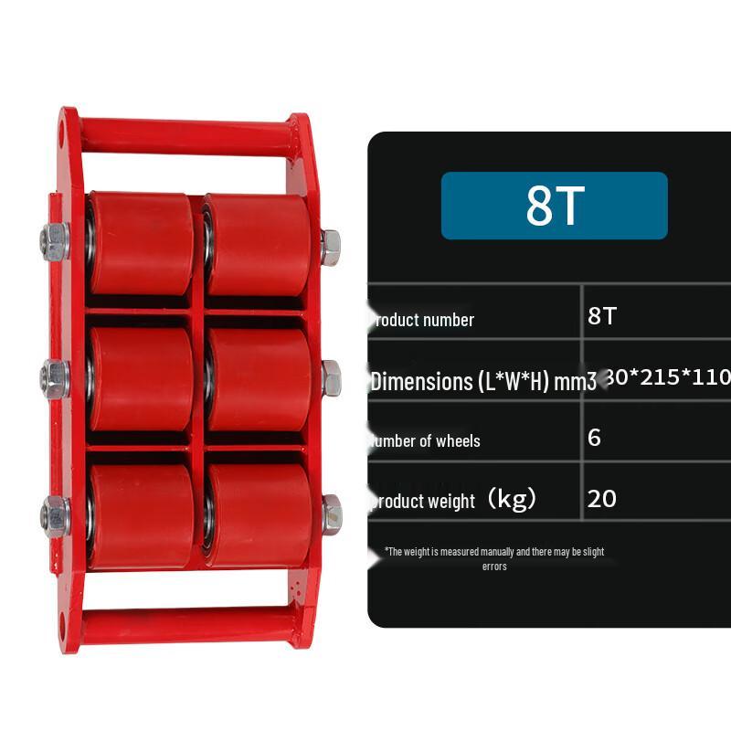 Beiyou Heavy-Duty 8-Ton Machinery Mover CN plug (adapter included)
Beiyou Heavy-Duty 8-Ton Machinery Mover CN plug (adapter included)