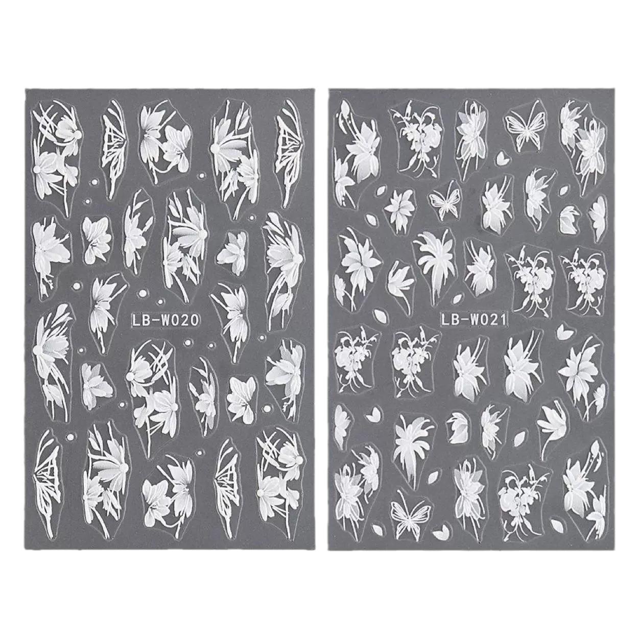 Trendy White Camellia and Magnolia Floral Nail Stickers - Self-Adhesive and Stylish Cold Feel Floral Sticker 019
Trendy White Camellia and Magnolia Floral Nail Stickers - Self-Adhesive and Stylish Cold Feel Floral Sticker 019