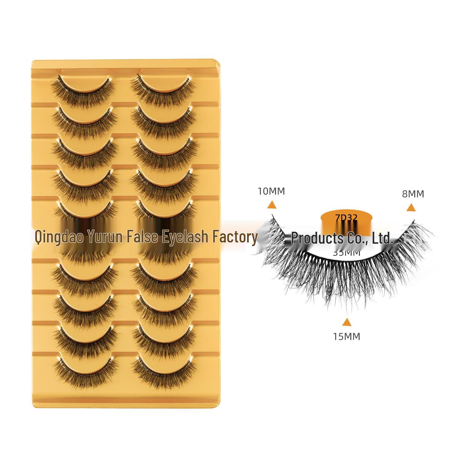 3D Thick Natural Curled False Eyelashes Set - 10 Pairs
3D Thick Natural Curled False Eyelashes Set - 10 Pairs