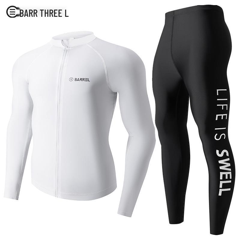 Чоловічий швидкосохнучий сонцезахисний гідрокостюм з двох частин: Спортивний костюм з довгим рукавом та штанами для схуднення, захисту від сонця та серфінгу M
Чоловічий швидкосохнучий сонцезахисний гідрокостюм з двох частин: Спортивний костюм з довгим рукавом та штанами для схуднення, захисту від сонця та серфінгу M