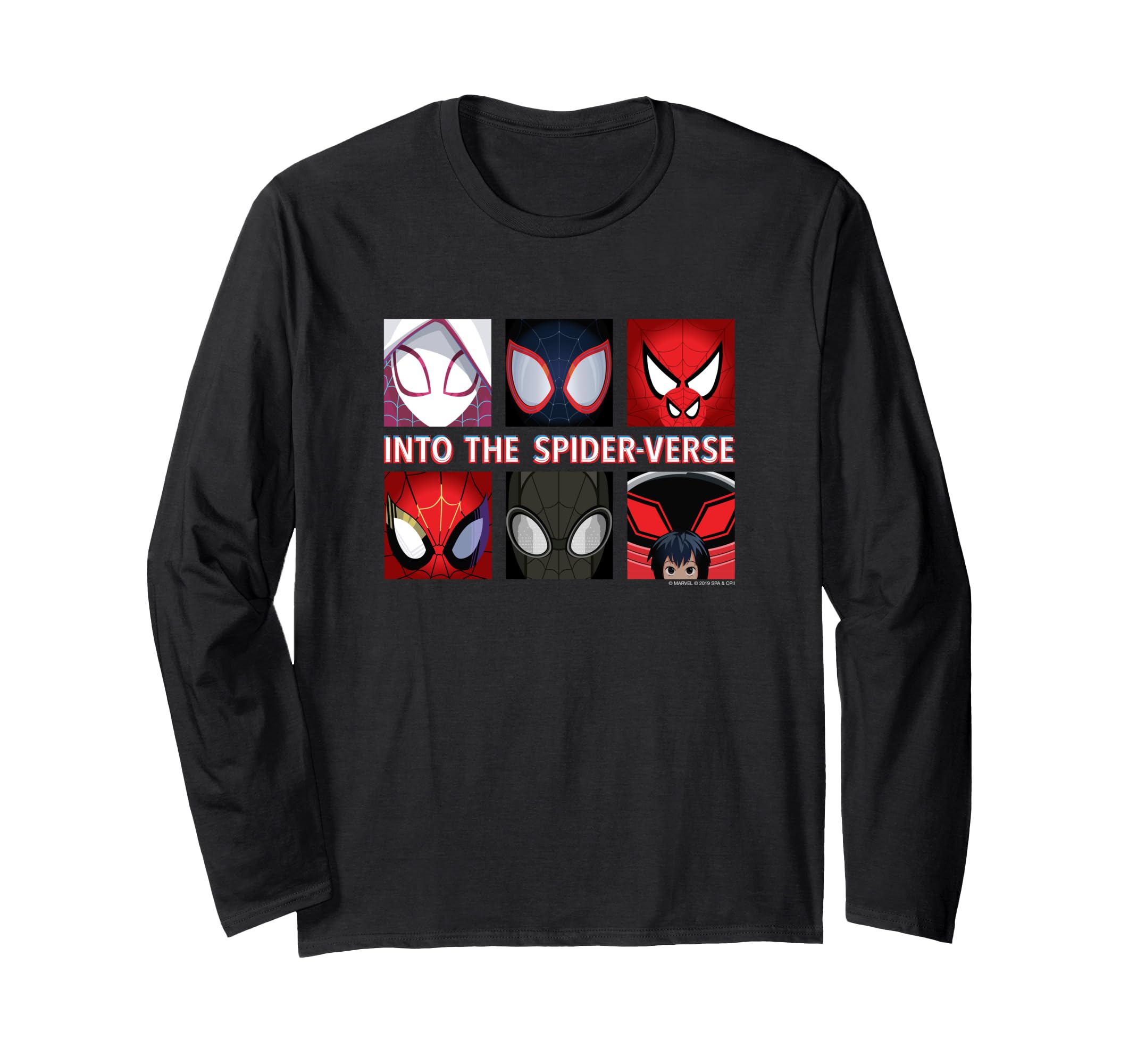 Marvel Spider-Man: Into the Spider-Verse Spider-Heroes Long Sleeve T-Shirt
Marvel Spider-Man: Into the Spider-Verse Spider-Heroes Long Sleeve T-Shirt
