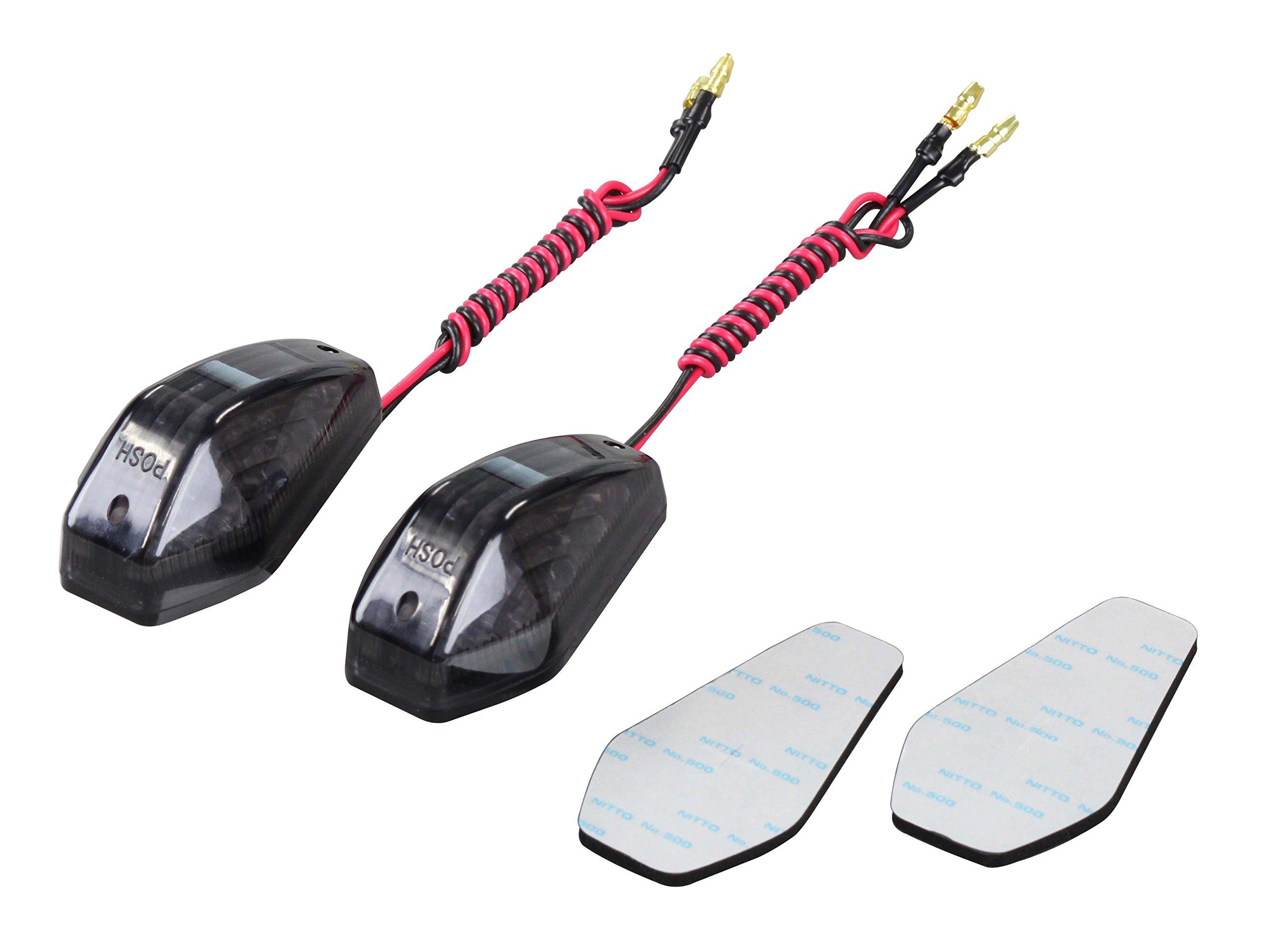 POSH FAITH Motorcycle Accessories Turn Signals Aero LED Turn Signals Stream Type Single Type Smoke Lens 097003 Stick-on (2 Pieces)
POSH FAITH Motorcycle Accessories Turn Signals Aero LED Turn Signals Stream Type Single Type Smoke Lens 097003 Stick-on (2 Pieces)