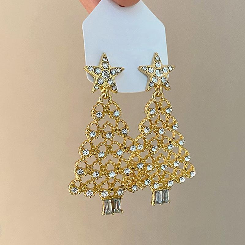 New Sweet Pink Color Christmas Tree Women s Earrings, Luxurious Shining Set with Zircon Pendant, Christmas Party Zircon
New Sweet Pink Color Christmas Tree Women s Earrings, Luxurious Shining Set with Zircon Pendant, Christmas Party Zircon