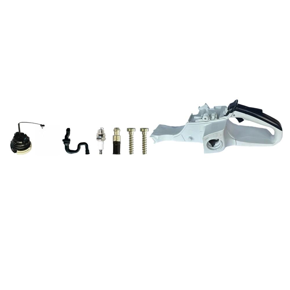 Chainsaw Parts Rear Handle Assembly Chainsaw Repair Silver Seamless Operation For Users 2 Fixed Screws Included 1 fuel tank
Chainsaw Parts Rear Handle Assembly Chainsaw Repair Silver Seamless Operation For Users 2 Fixed Screws Included 1 fuel tank