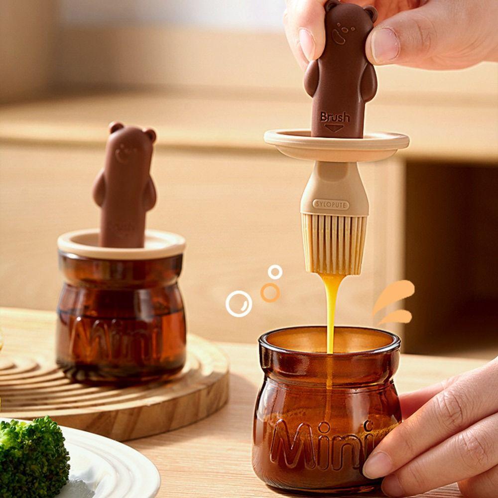 Durable Cartoon Bear Brush Oil Bottle Integrated High Temperature Resistant Oil Pot Glass Oil Brush For Barbecue Cooking светло-коричневого
Durable Cartoon Bear Brush Oil Bottle Integrated High Temperature Resistant Oil Pot Glass Oil Brush For Barbecue Cooking светло-коричневого
