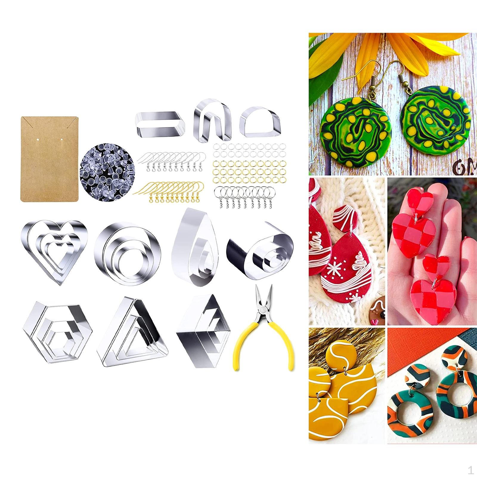 Clay Earring Art Supplies Handmade Craft Cutting Polymer for Designer Kitchen Fondant Cake 165pcs_Multi
Clay Earring Art Supplies Handmade Craft Cutting Polymer for Designer Kitchen Fondant Cake 165pcs_Multi