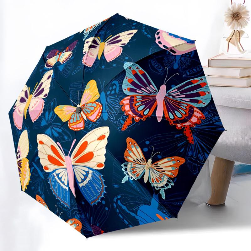 1pc Butterfly Print Automatic Folding Umbrella Durable Iron Frame,All Seasons Home Travel Outdoor Multifunctional Umbrella yy251115097
1pc Butterfly Print Automatic Folding Umbrella Durable Iron Frame,All Seasons Home Travel Outdoor Multifunctional Umbrella yy251115097