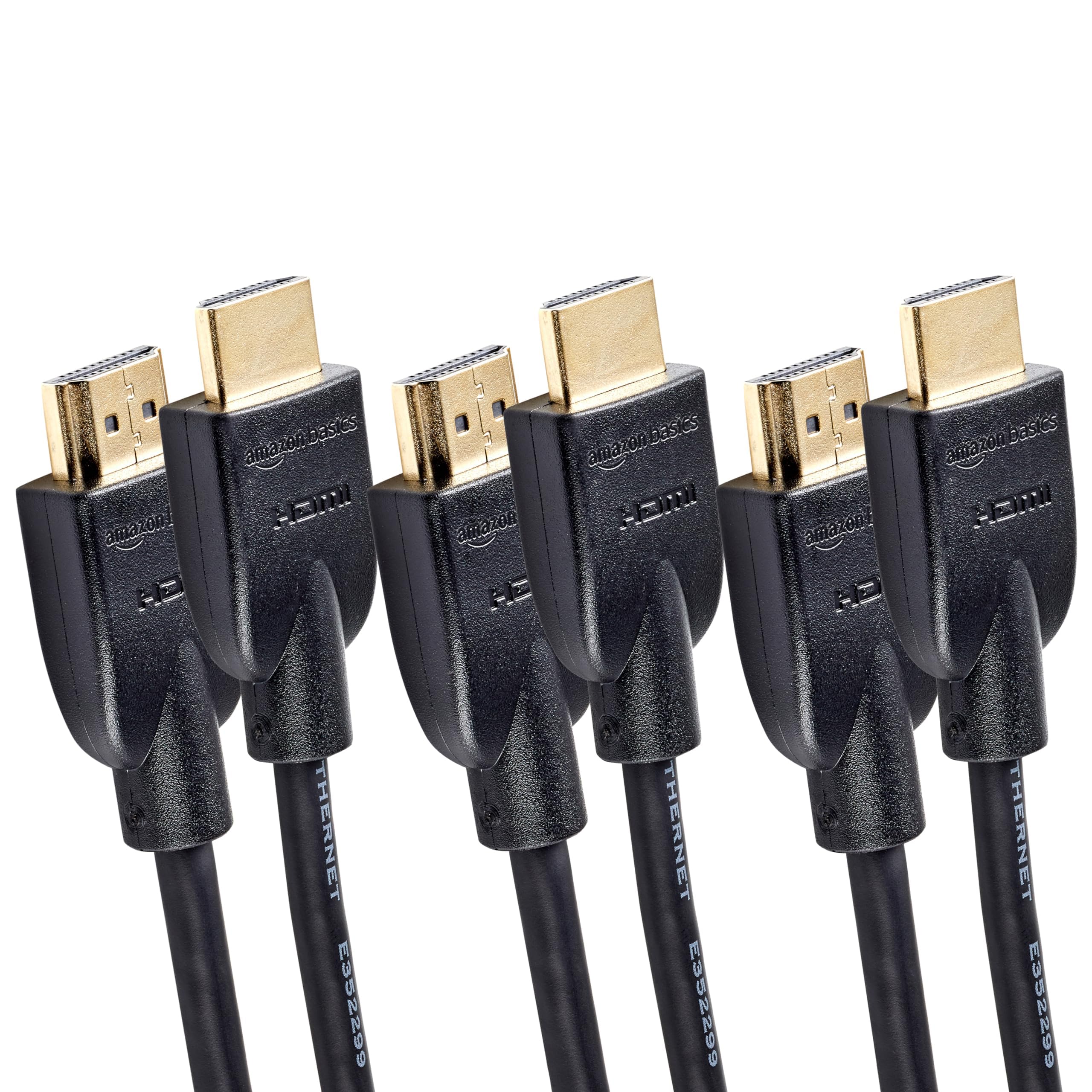 Amazon Basic HDMI Cable, High Speed, 4K, ARC Compatible, 1.8m, 3-Pack (Type A Male to Type A Male), Black
Amazon Basic HDMI Cable, High Speed, 4K, ARC Compatible, 1.8m, 3-Pack (Type A Male to Type A Male), Black