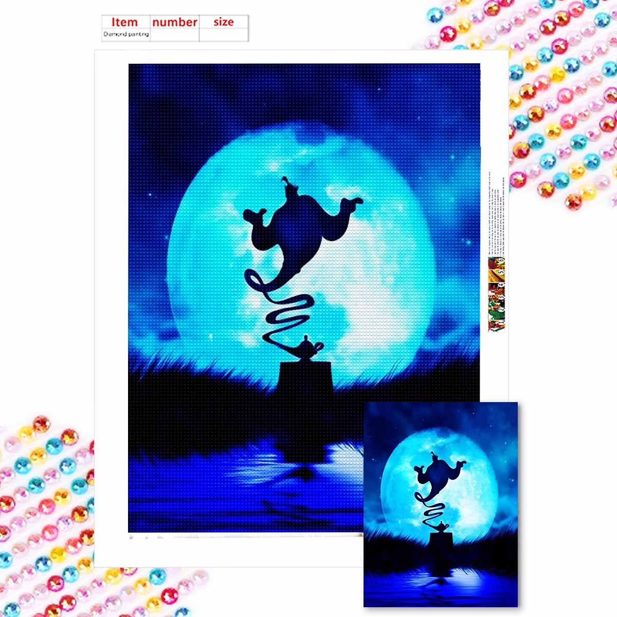 Полная круглая алмазная живопись Аладдинова волшебная лампа Искусство Стразы Картина Мозаика Сделай сам 5D Вышивка крестом Вышивка Украшение для дома Round 20x30cm
Полная круглая алмазная живопись Аладдинова волшебная лампа Искусство Стразы Картина Мозаика Сделай сам 5D Вышивка крестом Вышивка Украшение для дома Round 20x30cm