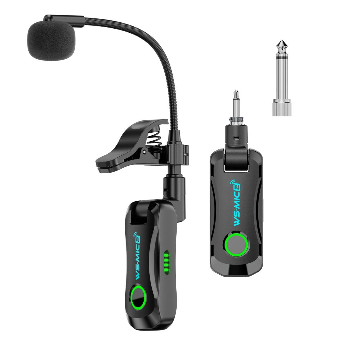 WS-MIC2 Wireless Microphone System/Plug and Play/High Quality Audio Anti-interference/for Saxophone/Violin and Acoustic Instrume
WS-MIC2 Wireless Microphone System/Plug and Play/High Quality Audio Anti-interference/for Saxophone/Violin and Acoustic Instrume