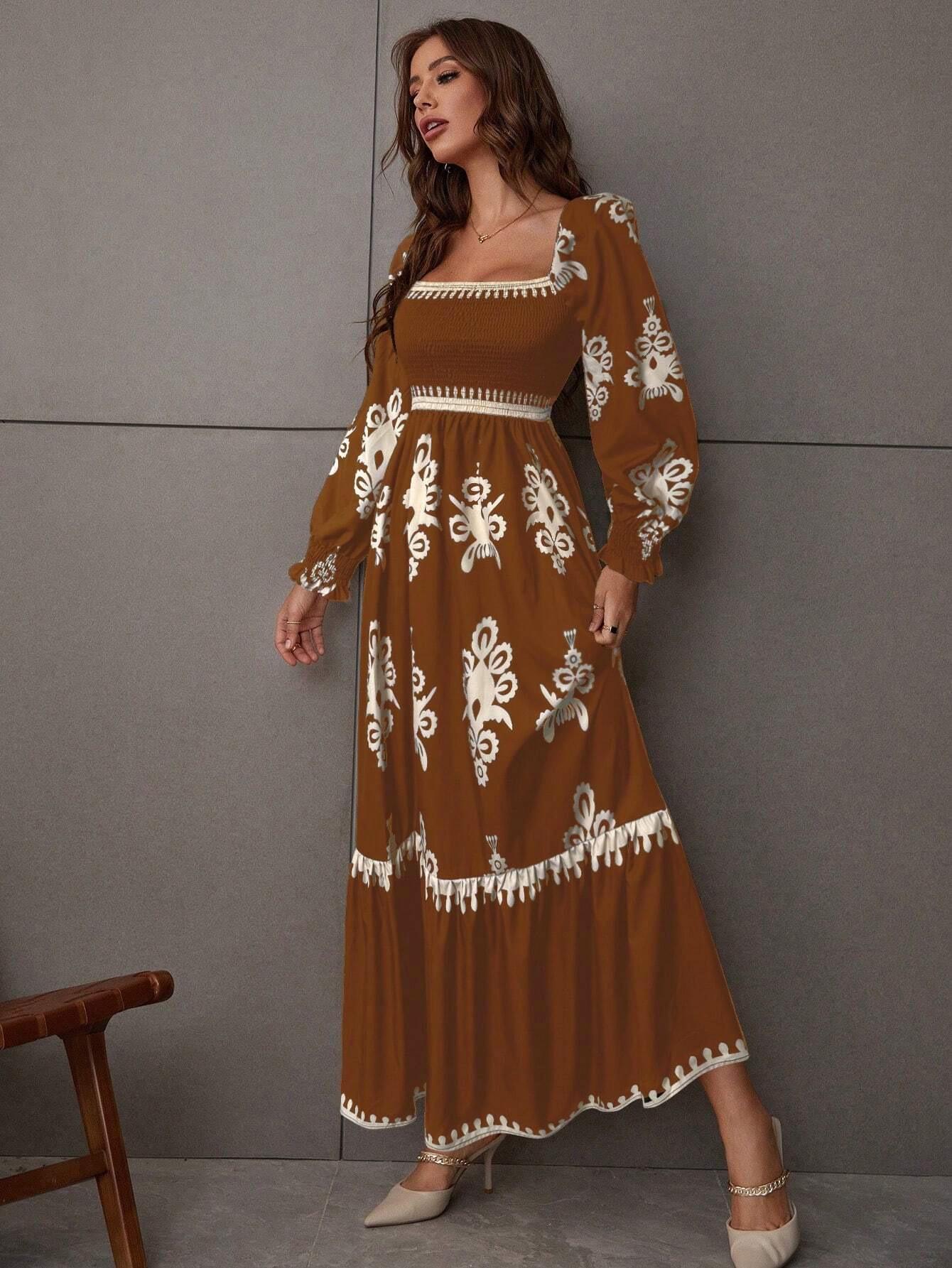 2026 Elegant European & American Print Long-Sleeve Dress Small
2026 Elegant European & American Print Long-Sleeve Dress Small