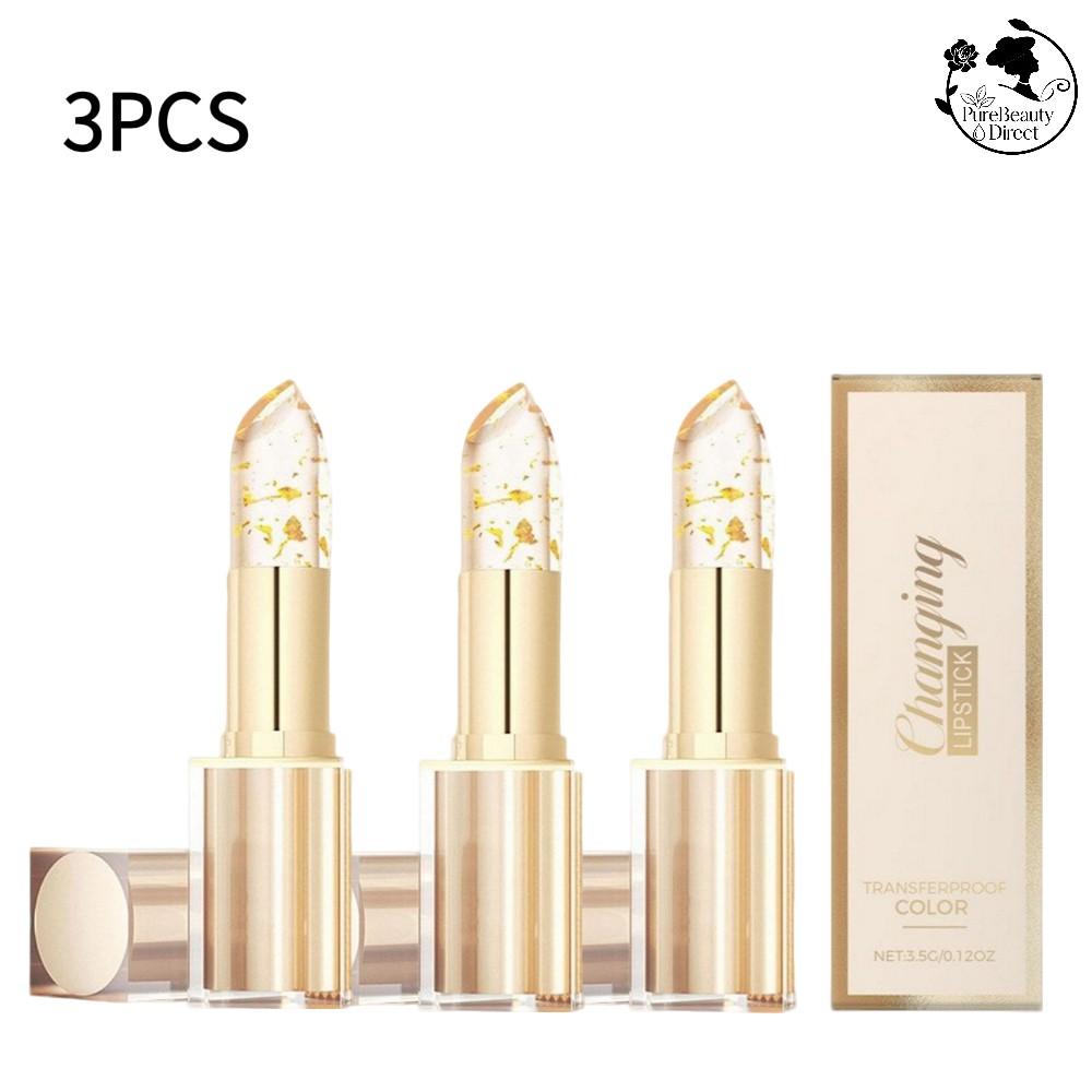 Luxury Gold Foil Color Changing Lipstick - Moisturizing Lip Balm With Carotene & Vitamin E, Long-Lasting Hydration Non-Sticky
Luxury Gold Foil Color Changing Lipstick - Moisturizing Lip Balm With Carotene & Vitamin E, Long-Lasting Hydration Non-Sticky