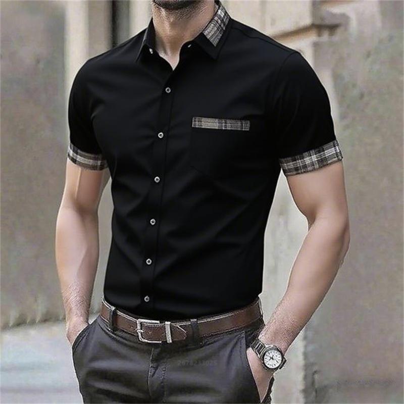 Мужская рубашка с коротким рукавом однотонная business casual мягкая и удобная высококачественная ткань свадебная для улицы офиса XS
Мужская рубашка с коротким рукавом однотонная business casual мягкая и удобная высококачественная ткань свадебная для улицы офиса XS