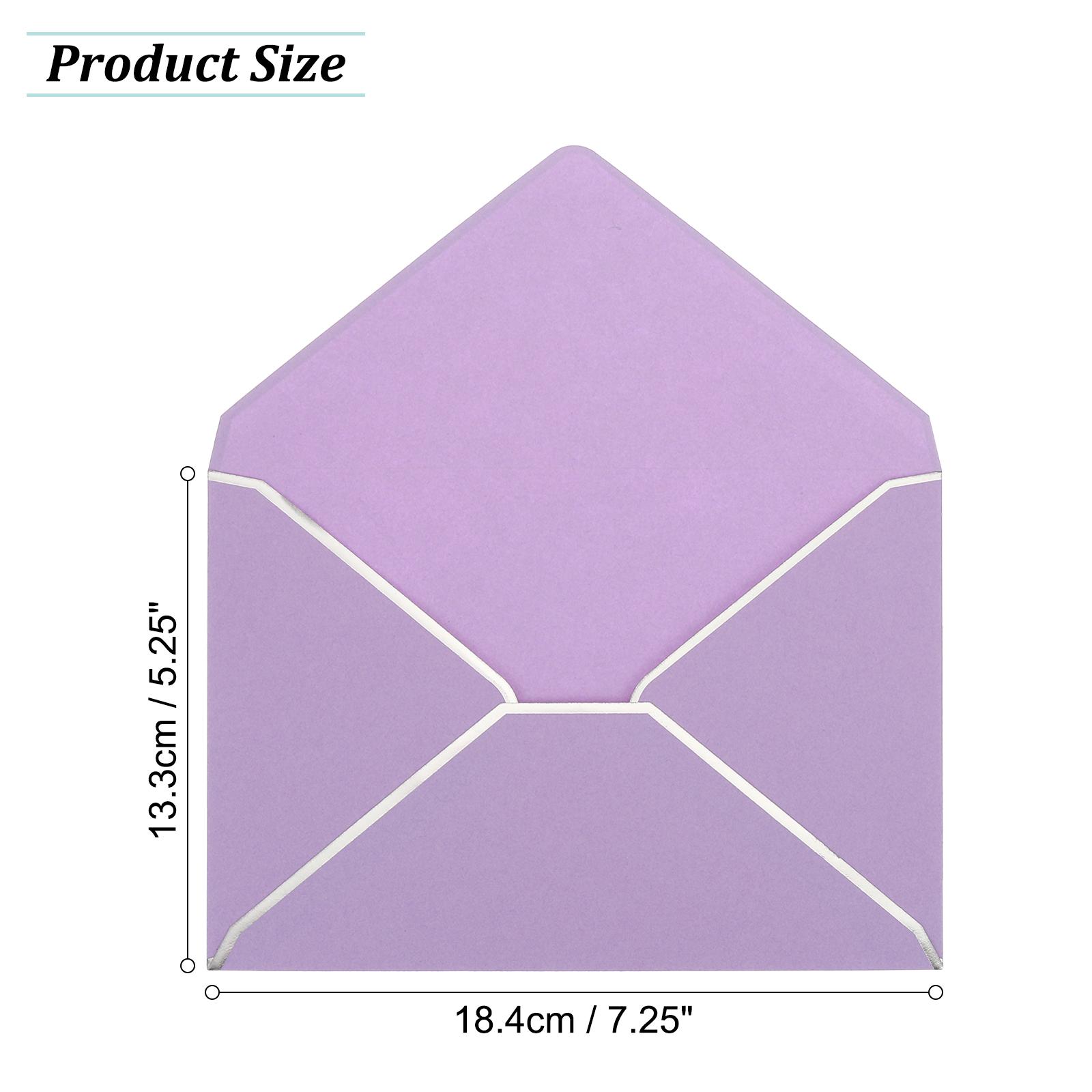 100Pcs 5x7 Envelopes A7 Card Christmas Envelope V Flap Envelope with Gold Borders for Office Wedding Gift Cards Invitation Photo фиолетовый
100Pcs 5x7 Envelopes A7 Card Christmas Envelope V Flap Envelope with Gold Borders for Office Wedding Gift Cards Invitation Photo фиолетовый