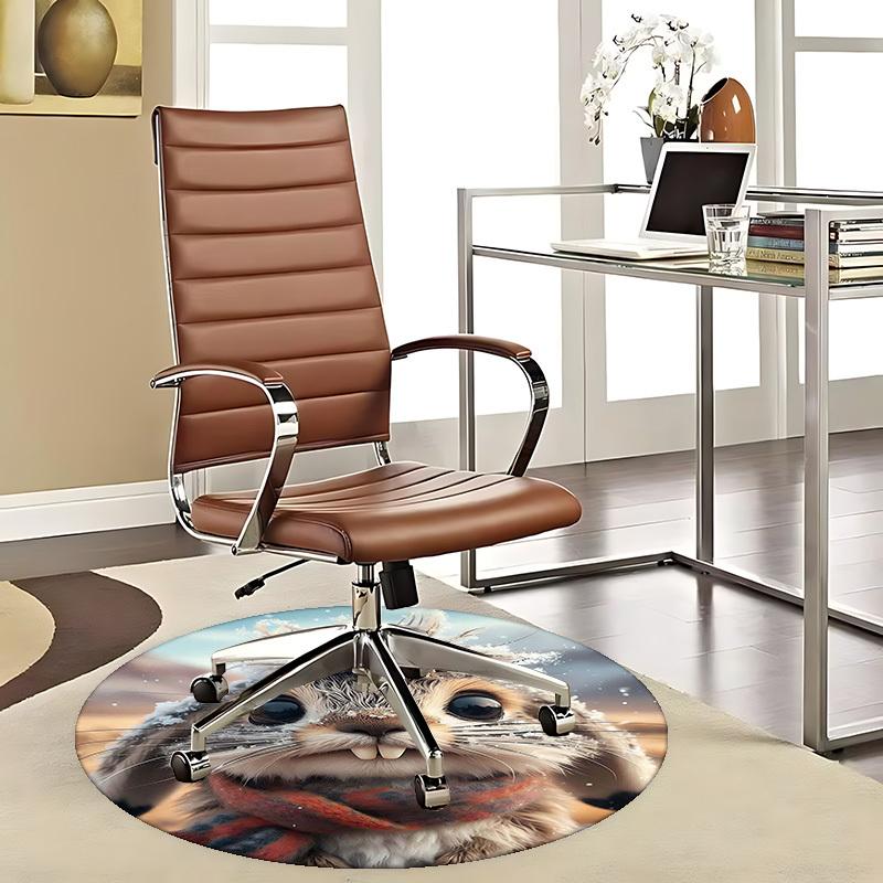 1pc Anime Design Winter Rabbit with Snowy Hat Round Carpet - Office Chair Mat, Non-Slip Rug for Home Decor, Living Room, Bedroom D004 80cm by 80cm
1pc Anime Design Winter Rabbit with Snowy Hat Round Carpet - Office Chair Mat, Non-Slip Rug for Home Decor, Living Room, Bedroom D004 80cm by 80cm