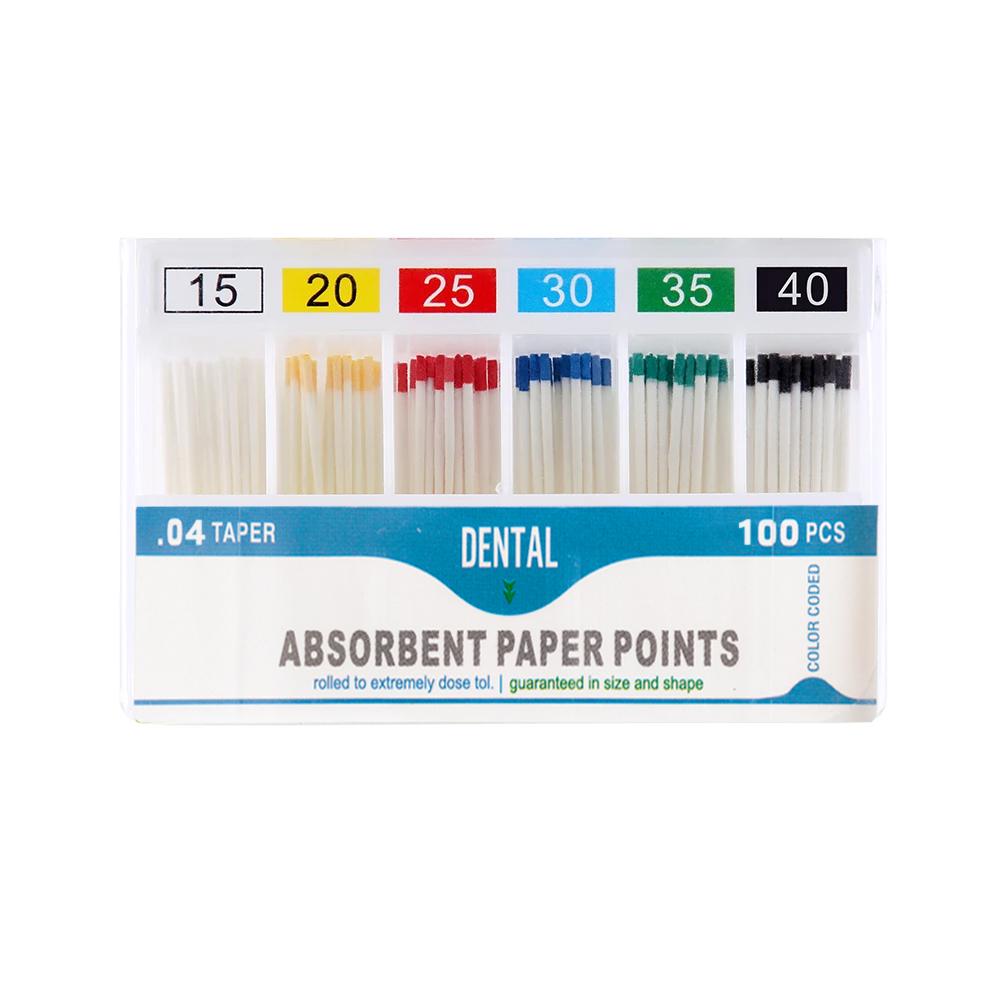 100/200Pcs Sterile Dental Absorbent Paper Points Taper 02/04/06 Pure Cotton Fiber Tips Suitable For Root Canal Endo Dentist Materials
100/200Pcs Sterile Dental Absorbent Paper Points Taper 02/04/06 Pure Cotton Fiber Tips Suitable For Root Canal Endo Dentist Materials