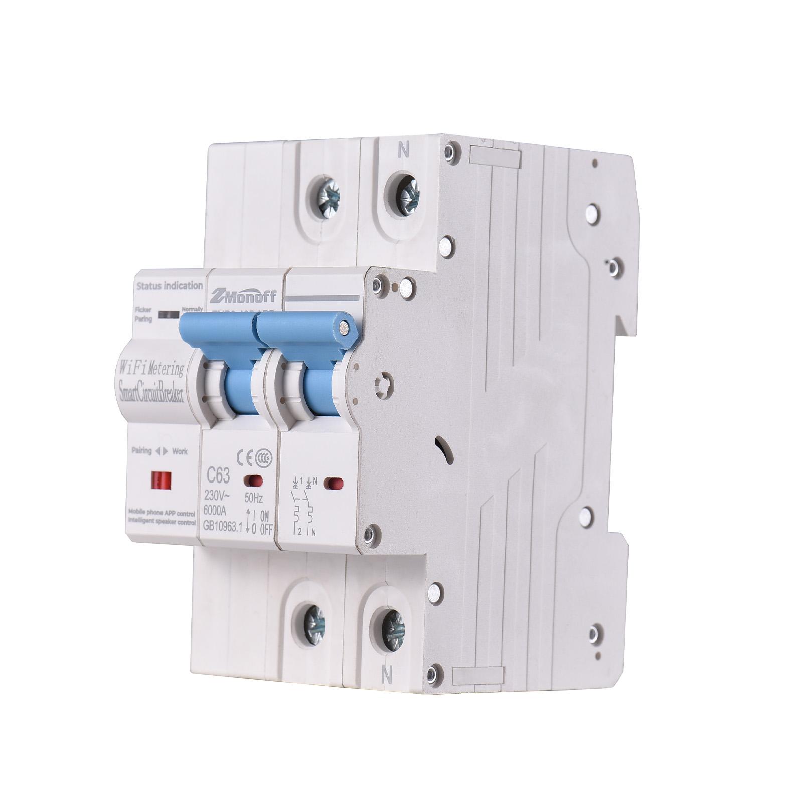 2P Smart Circuit Breaker TY APP Wifi Circuit Breaker Статистика електроенергії Перевантаження перемикача та білий
2P Smart Circuit Breaker TY APP Wifi Circuit Breaker Статистика електроенергії Перевантаження перемикача та білий