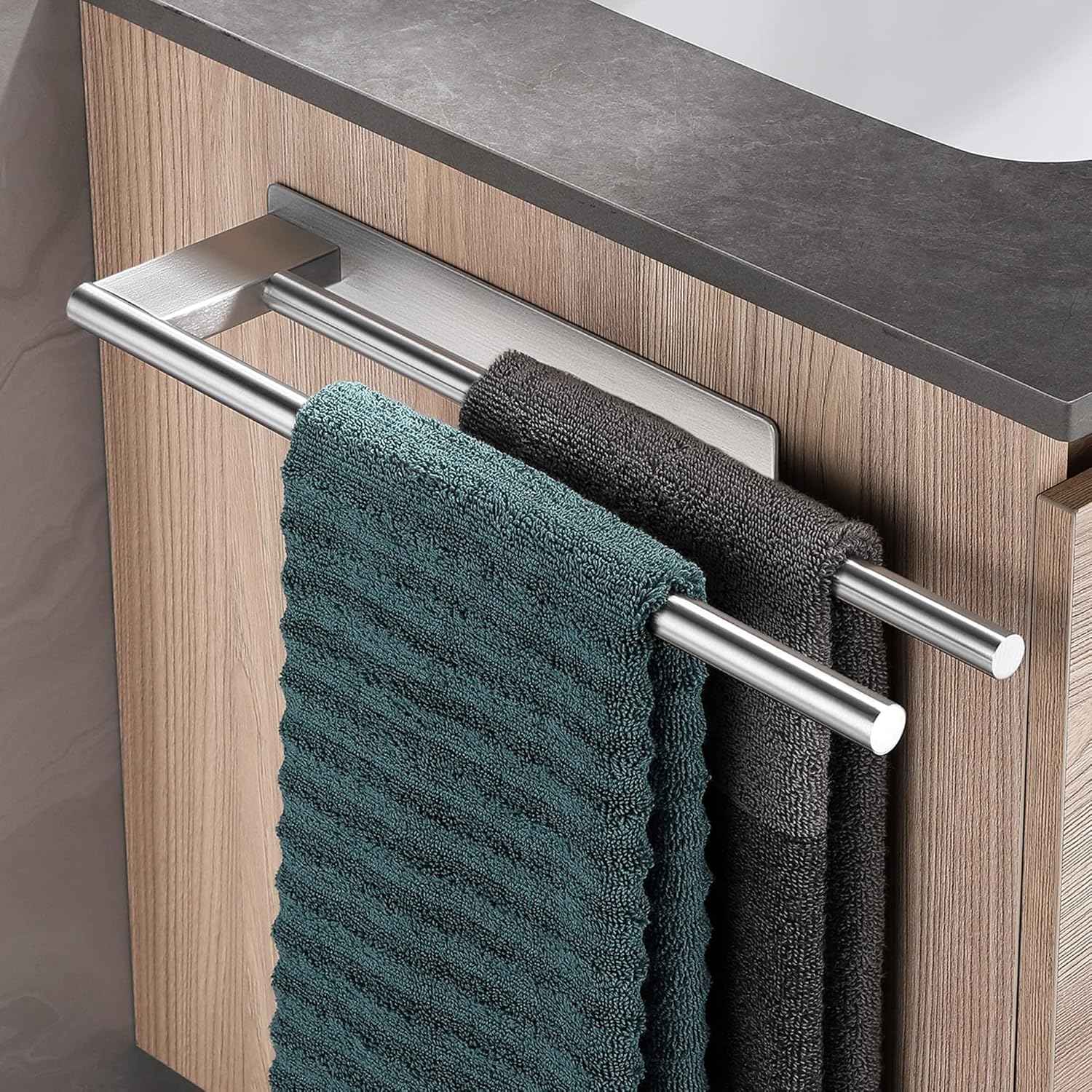 Stainless Steel Towel Rack No Drilling Towel Bar Bathroom Holder Self-adhesive Bathroom Kitchen Towel Hand Towel Rack Shelf
Stainless Steel Towel Rack No Drilling Towel Bar Bathroom Holder Self-adhesive Bathroom Kitchen Towel Hand Towel Rack Shelf