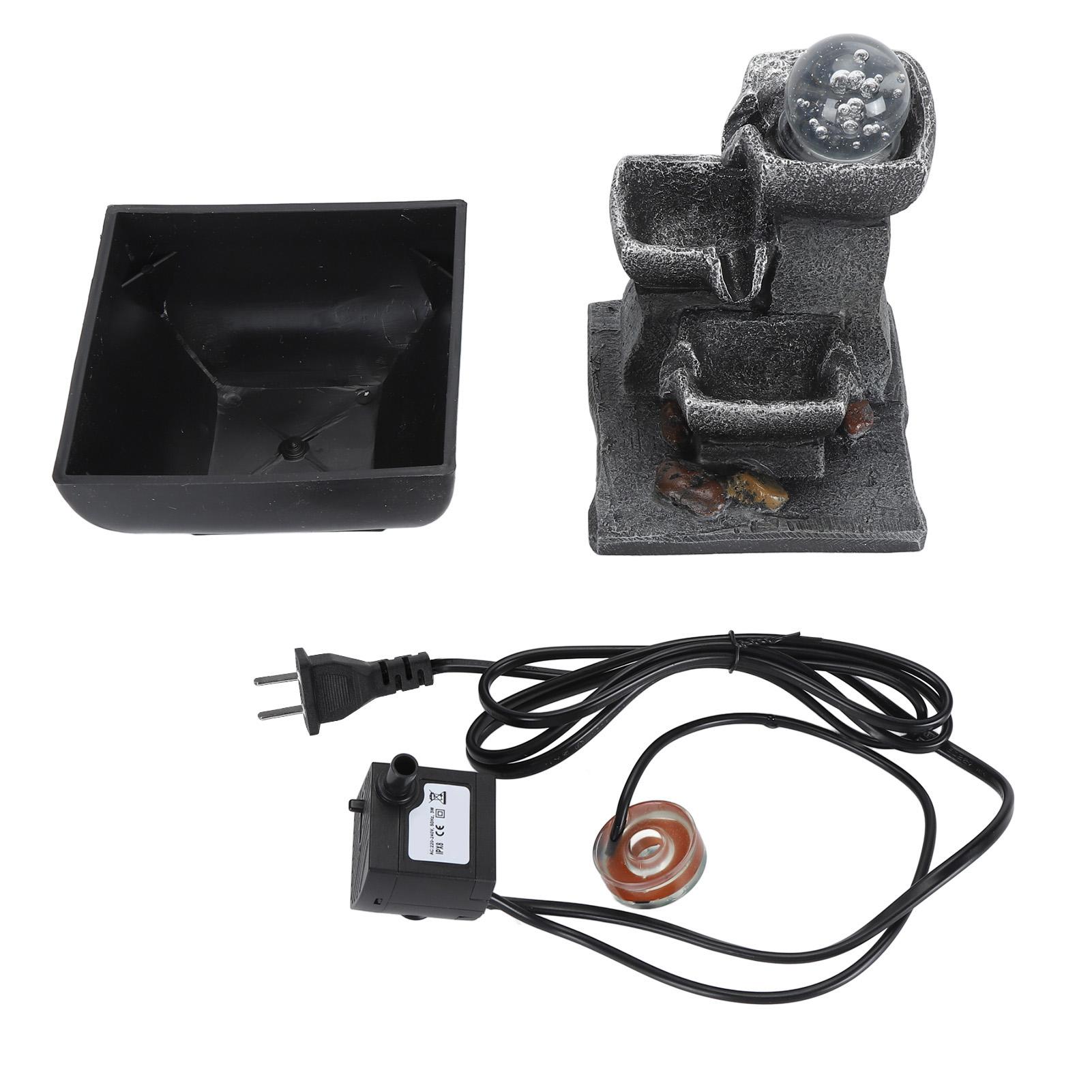 Tabletop Fountain Small Relaxation Waterfall Fountain Feature 3 Step Water Fountain with Colourful
Tabletop Fountain Small Relaxation Waterfall Fountain Feature 3 Step Water Fountain with Colourful