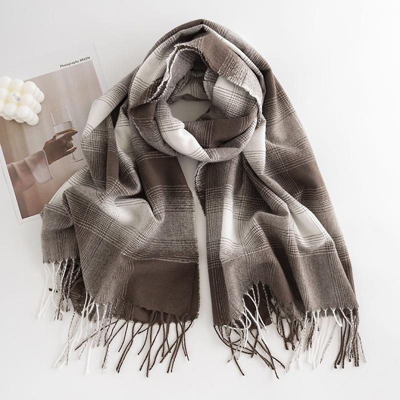 Striped Printed Scarf European and American Street Style Imitation Cashmere Fashion Warm Scarf Autumn and Winter Outdoor Shawl for Women Q9717QQ-190*85CM
Striped Printed Scarf European and American Street Style Imitation Cashmere Fashion Warm Scarf Autumn and Winter Outdoor Shawl for Women Q9717QQ-190*85CM