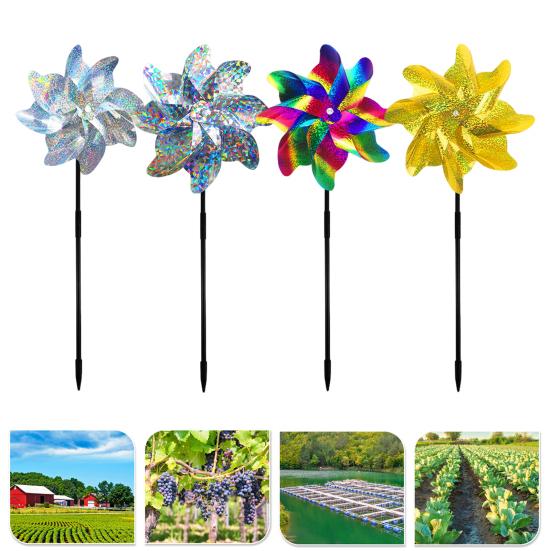Yousheng Reflective Bird Repellent Pinwheel Lightweight Bird Control Wind Spinner Garden Decoration Outdoor Windmill Ornament for Protecting Roof 1pc
Yousheng Reflective Bird Repellent Pinwheel Lightweight Bird Control Wind Spinner Garden Decoration Outdoor Windmill Ornament for Protecting Roof 1pc